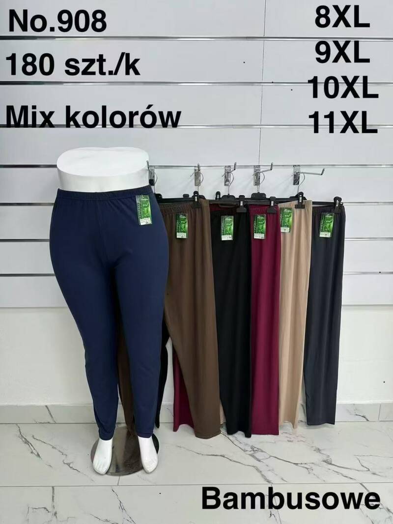 Leginsy damskie Roz 8XL-11XL, Mix kolor Paczka 10 szt